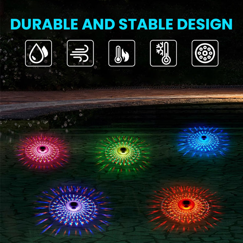 ✨Solar Pool Chlorine Floater with Colorful Lights✨