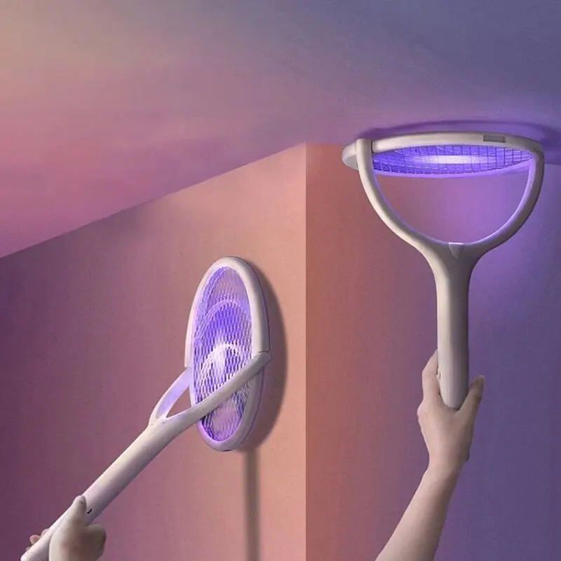 90-degree Rotating Head Electric Mosquito Swatter Lamp