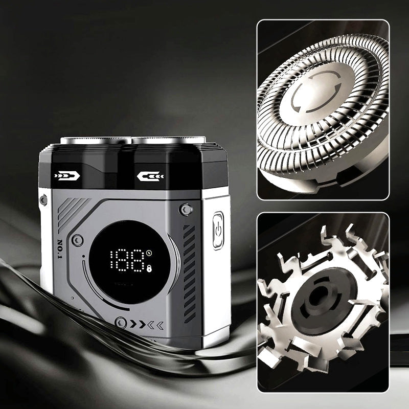 Men's Portable Dual-Blade Washable Shaver