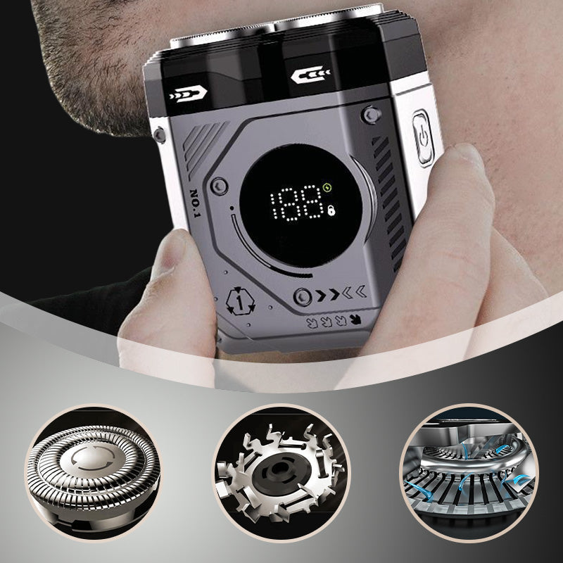 Men's Portable Dual-Blade Washable Shaver