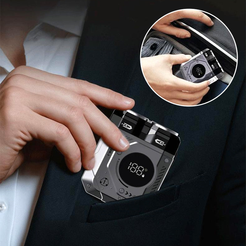 Men's Portable Dual-Blade Washable Shaver