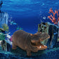 🦛🌿Fish Tank Hippo Bubble Decoration💦
