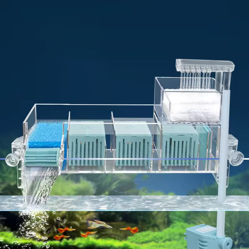 💦Fish Tank Circulating Filter Box with Water Pump