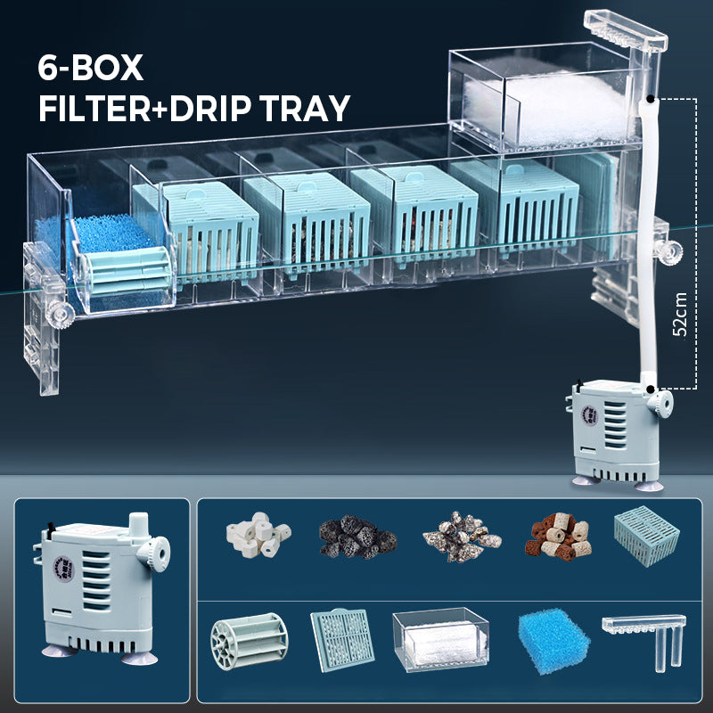 💦Fish Tank Circulating Filter Box with Water Pump