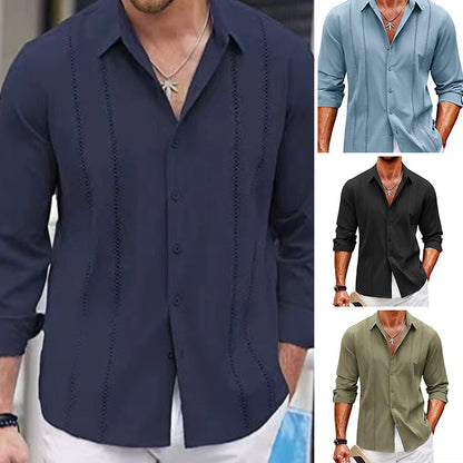📢📢60% OFF !!!⏰Men's single colour long sleeve top