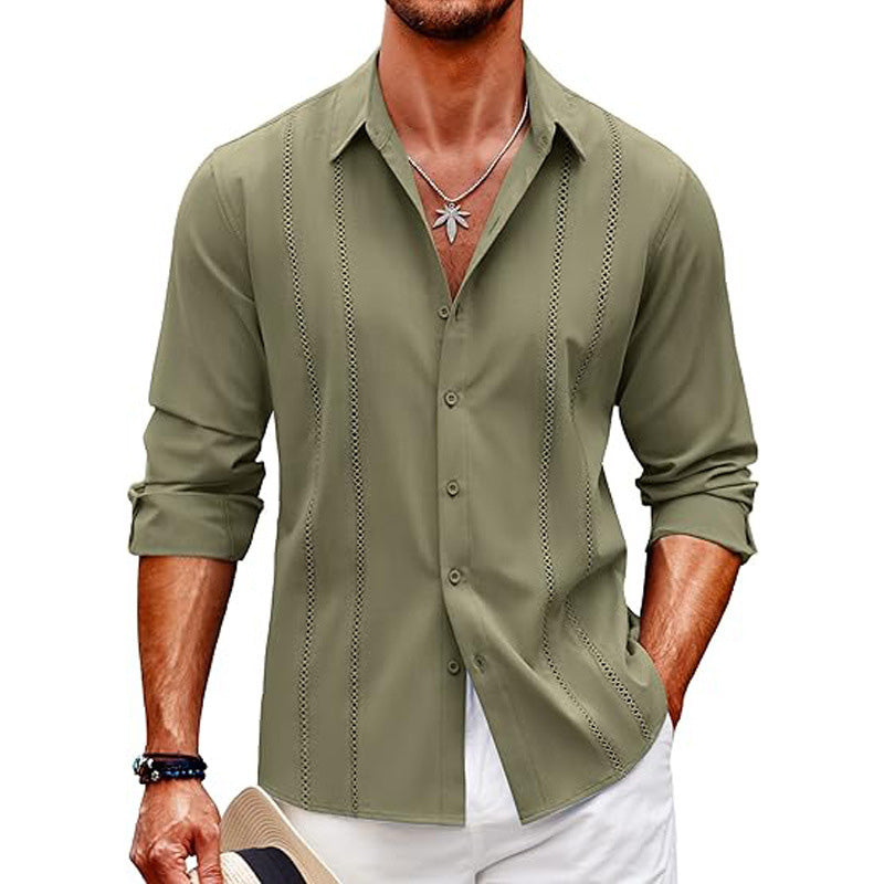 📢📢60% OFF !!!⏰Men's single colour long sleeve top