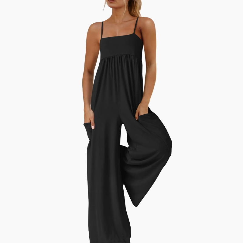 🎁New Arrivals 50% OFF💥Beach Casual Strappy Backless Wide-Leg Jumpsuit