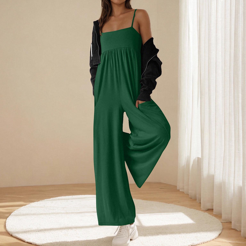 🎁New Arrivals 50% OFF💥Beach Casual Strappy Backless Wide-Leg Jumpsuit