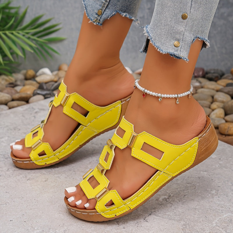 Women's Summer Cut-out & Open-Toe Platform Beach Sandals