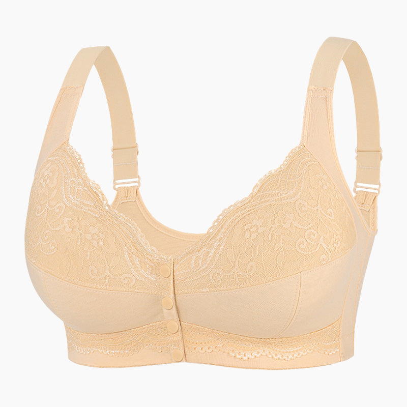 Women's Wirefree Full-Coverage Front-Closure Bra