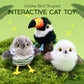 🎁🐱Realistic bird-shaped interactive cat toy