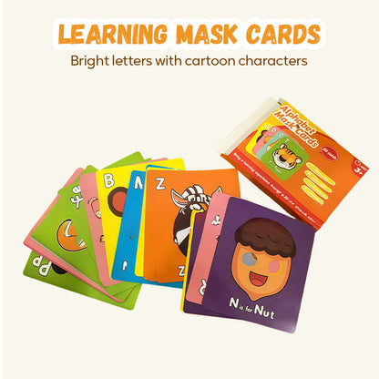 🔥Teaching Gift Special Offer50%OFF🔤✍26 PCS Fun ABC Learning Mask Cards