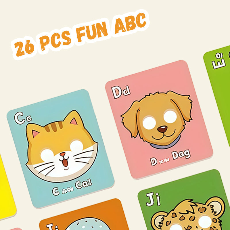 🔥Teaching Gift Special Offer50%OFF🔤✍26 PCS Fun ABC Learning Mask Cards