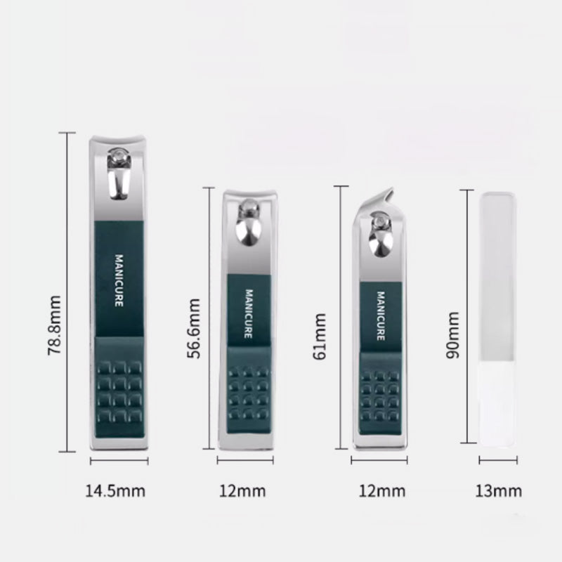 Gift Choice - Splash-proof Nail Clipper 4pcs Set