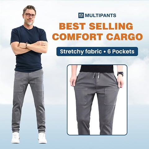 🔥 60% OFF! 🥰 MultiPants – High-Stretch, Multi-Pocket Durable Cargo Pants | Built for Movement & Everyday Utility 🎒