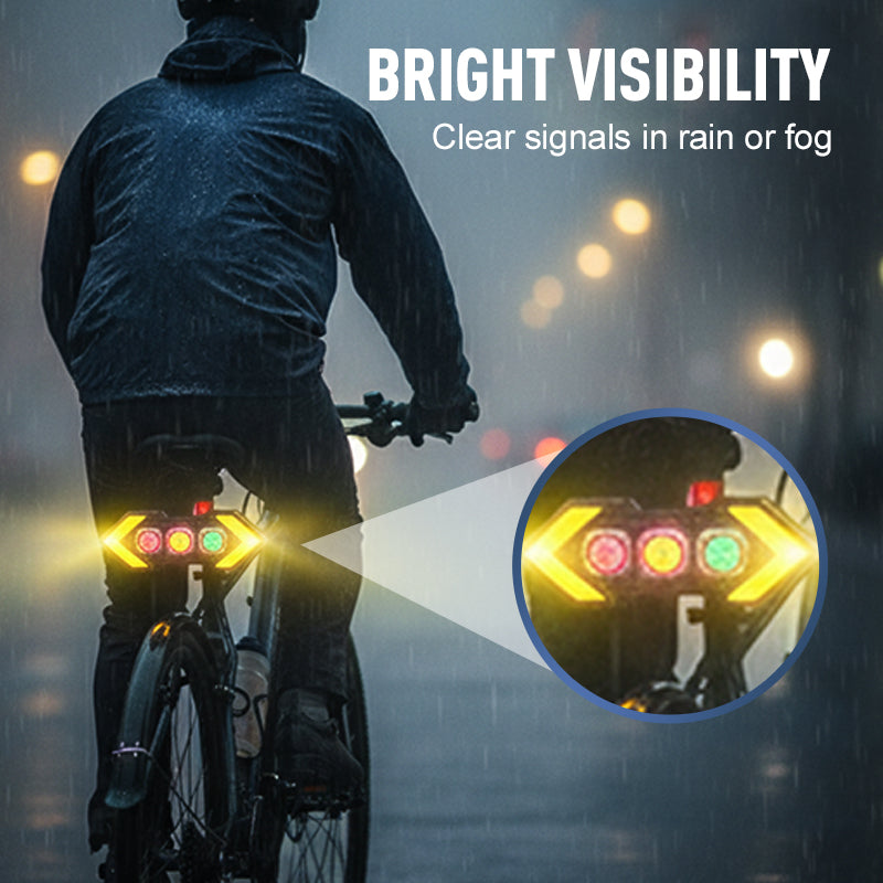 ⏳Limited-time 50% off⏰Wireless Bicycle Turn Signal Taillight Kit🚥