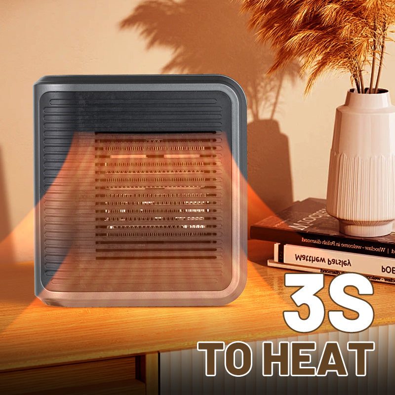 🔥 2025 HOT SALE 50% OFF! ✨ 800W Wall Outlet Space Heater - Adjustable Thermostat with 4 Timer Settings & Overheat Protection for Office/Bedroom 🕒🌡️