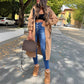 Women's Hooded Long Sweatshirt