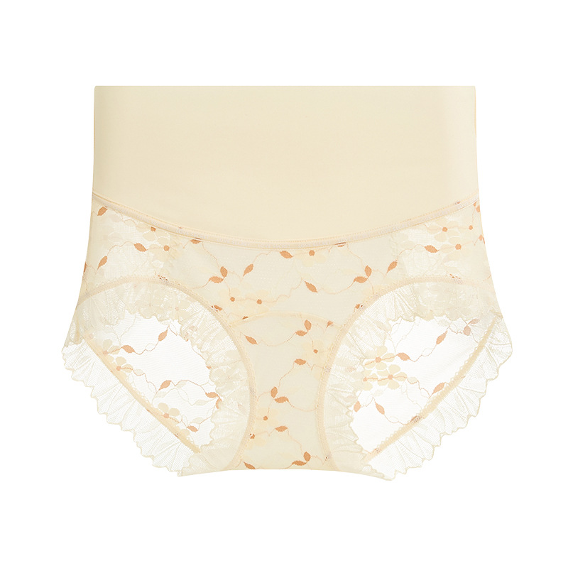 Women's Breathable High Waist Seamless Lace Panties