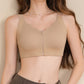 Women's Comfortable Seamless Zip Front Closure Bra