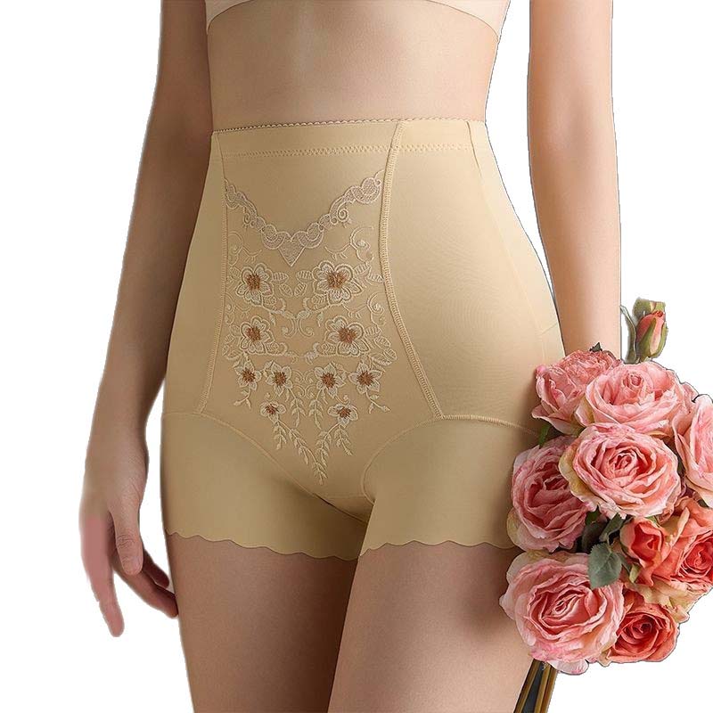 Women's Embroidered High-Waist Tummy Control Briefs