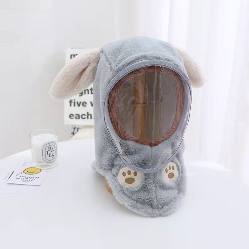 Kids' Winter Hat with Detachable Windproof Mask