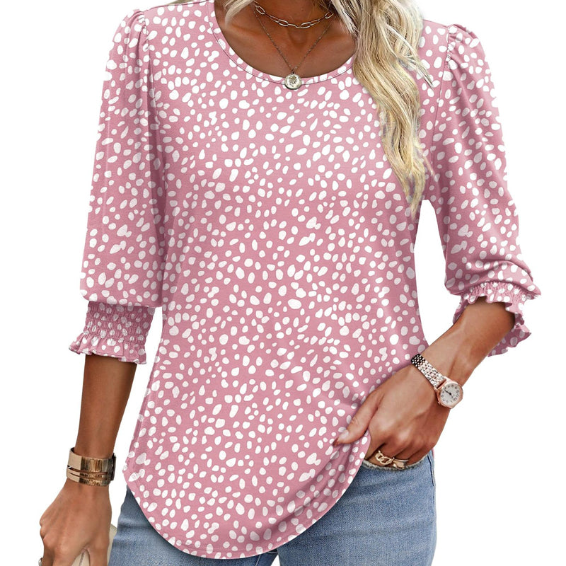 Women’s Casual Three-quarter Sleeve Blouses