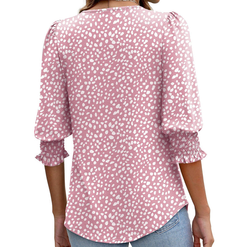 Women’s Casual Three-quarter Sleeve Blouses