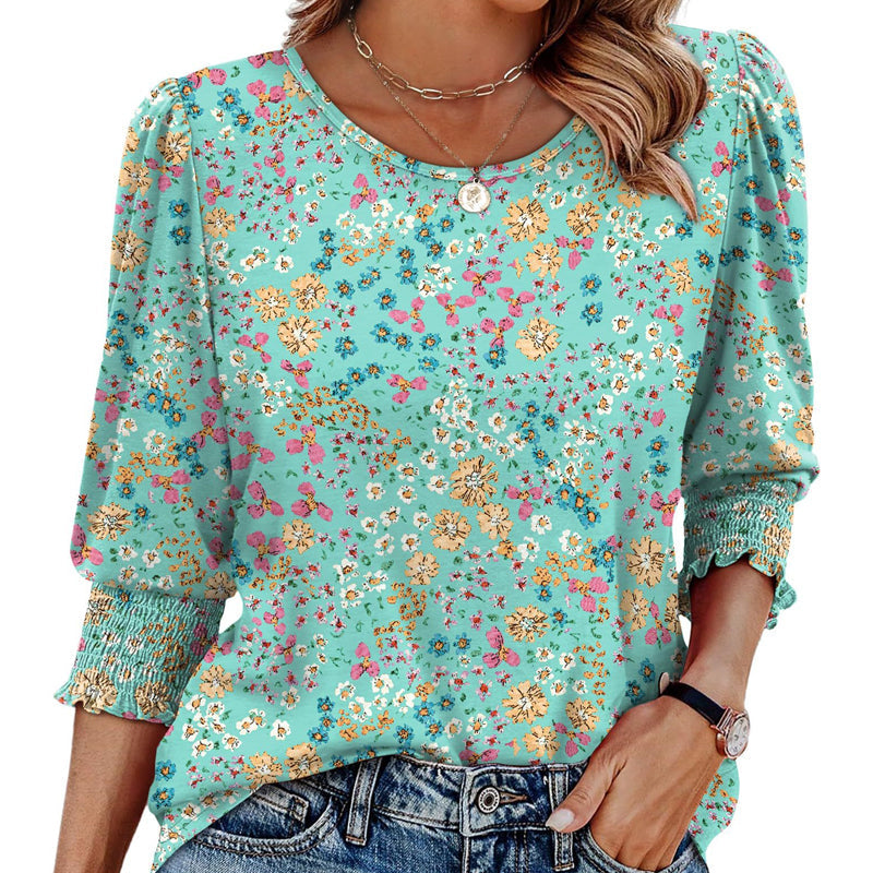 Women’s Casual Three-quarter Sleeve Blouses