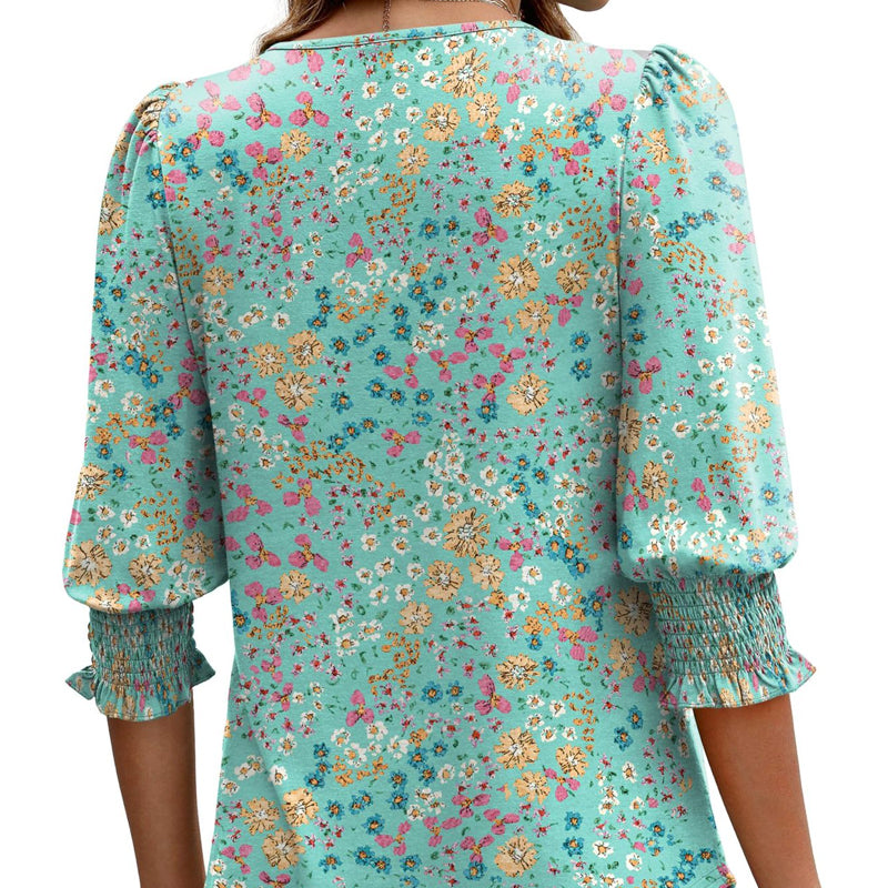 Women’s Casual Three-quarter Sleeve Blouses