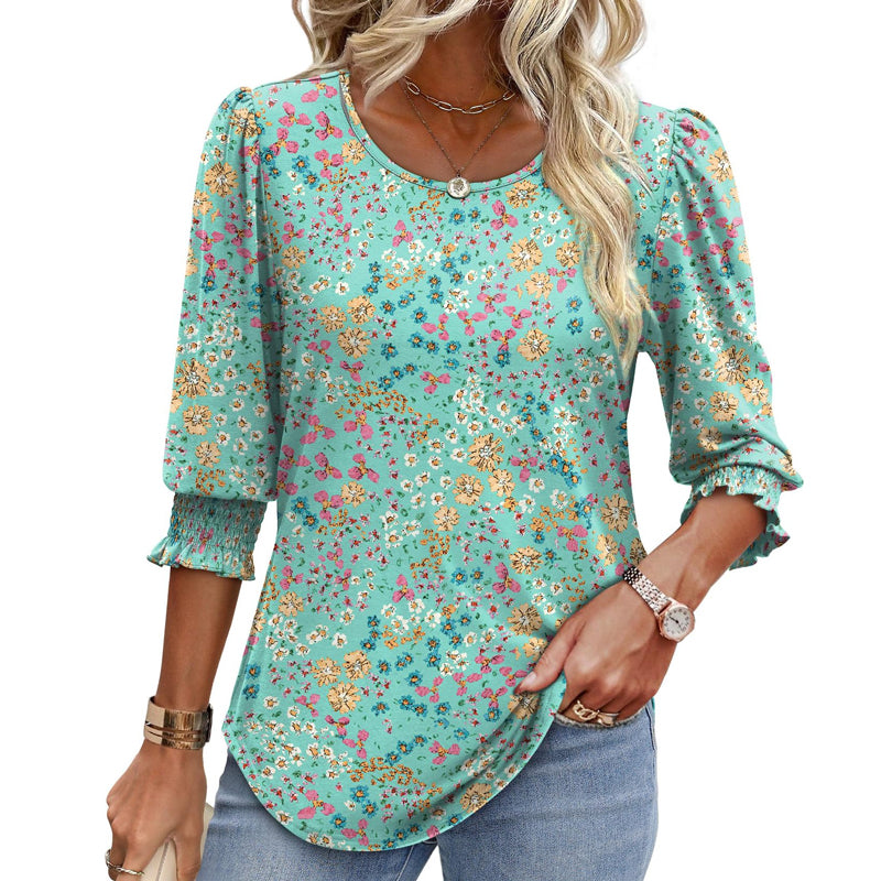 Women’s Casual Three-quarter Sleeve Blouses