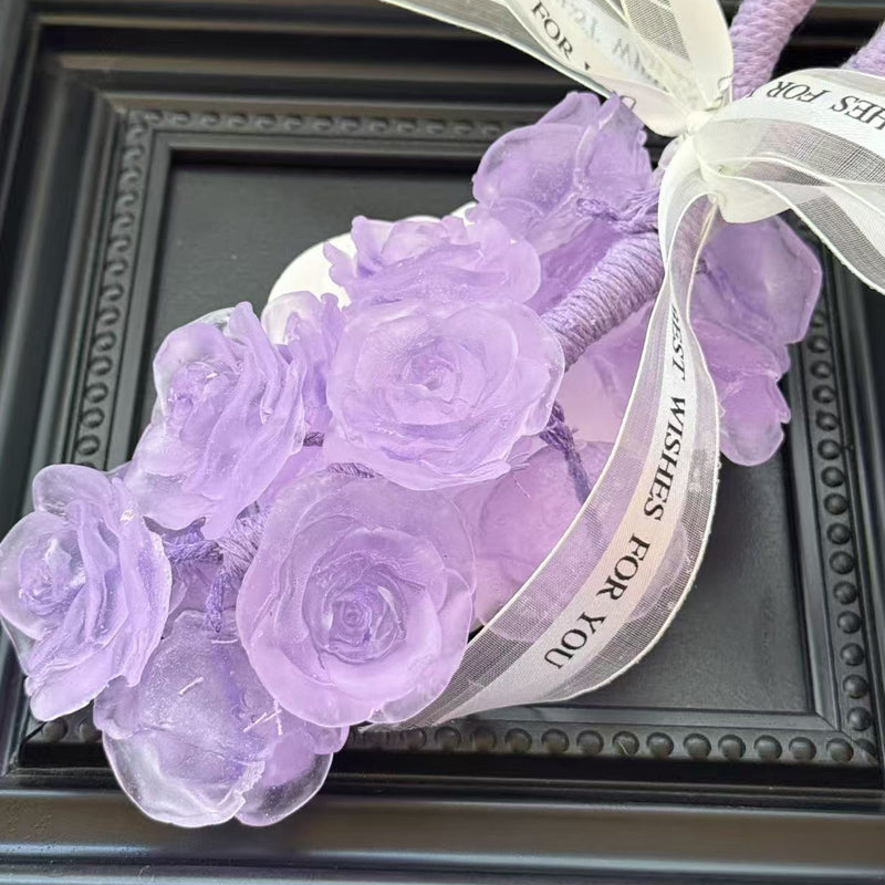 🌹Handmade Crystal Rose Scented Soap Bouquet💕