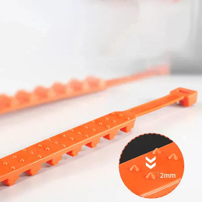 🚗 50% OFF ⏰ Universal Reusable Anti-Skid Nylon Tire Chains – Install in 90s, No Jack Needed! ❄️⛓️