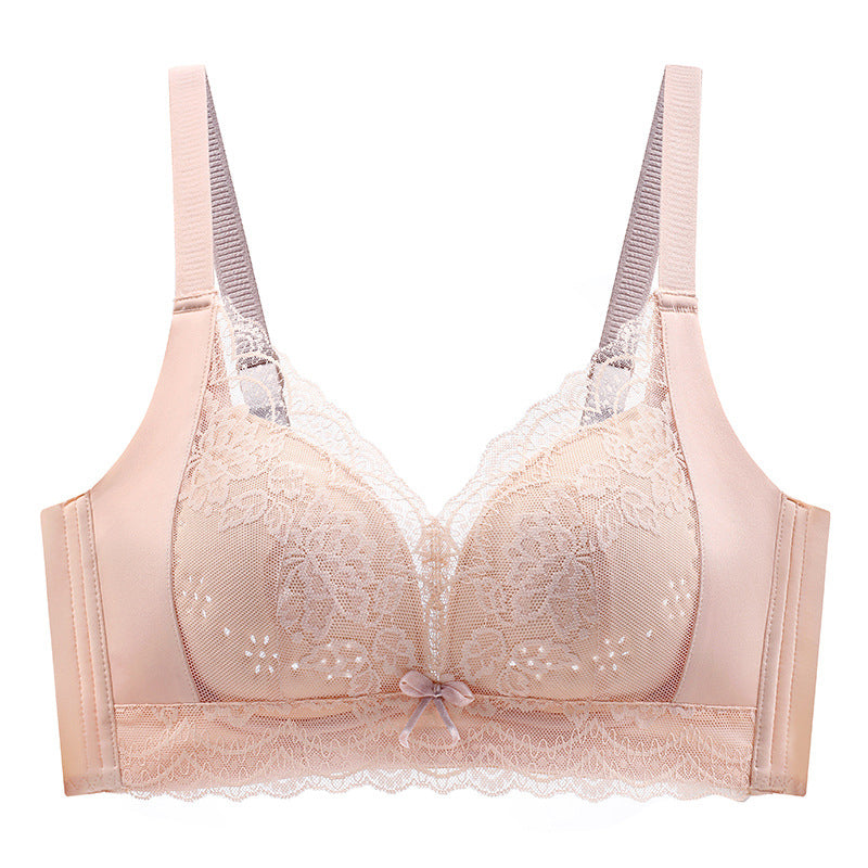 Women's Breathable Wire-Free Lace Minimizer Bra