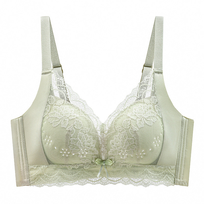 Women's Breathable Wire-Free Lace Minimizer Bra