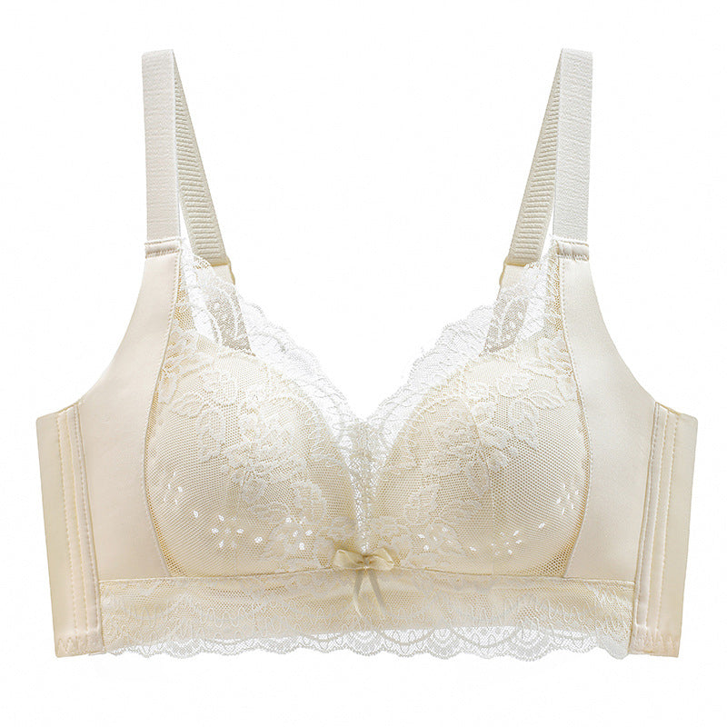 Women's Breathable Wire-Free Lace Minimizer Bra
