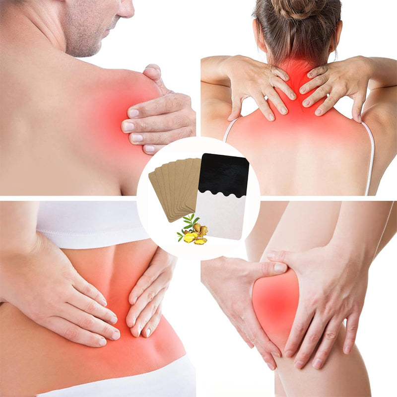 ⏳Hot Sale - 50% OFF⏰ Ginger Pain Relief Patches – Natural Heat Therapy for Aches & Stiffness | Stick It Where It Hurts! 💆‍♀️