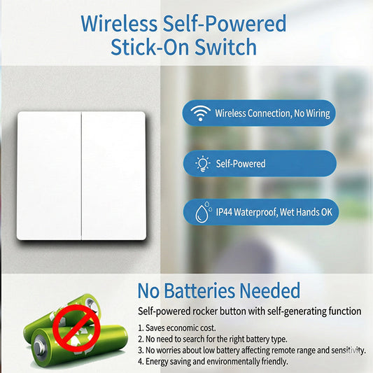 Self-Powered Wireless Light Switch