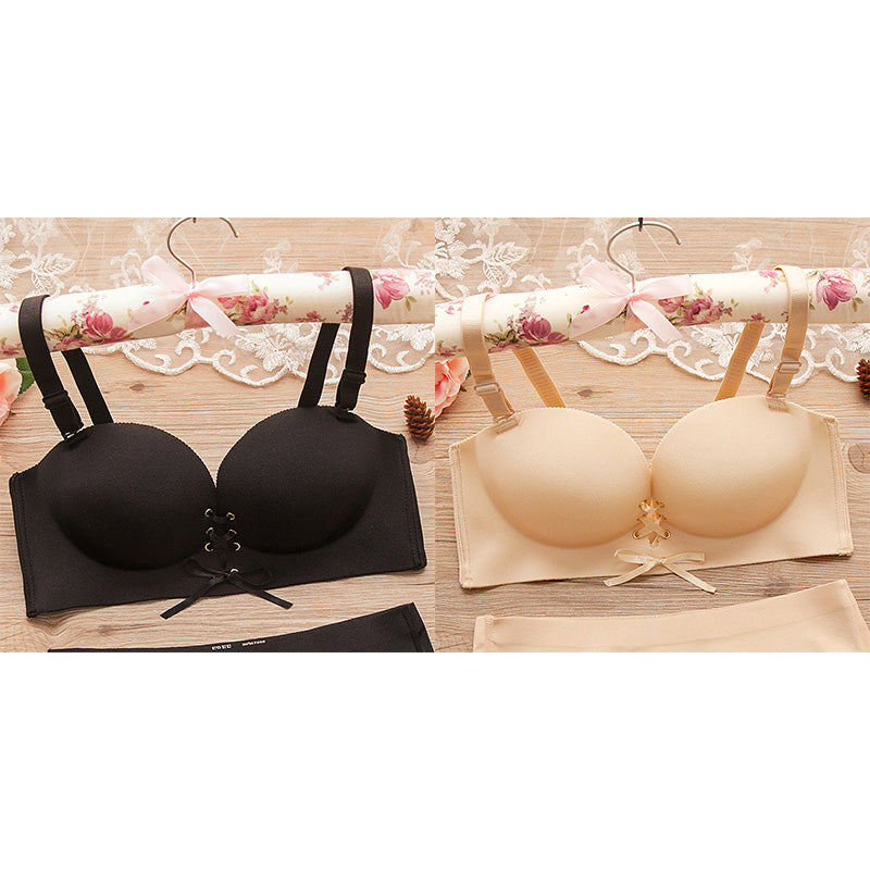 👙 50% OFF NOW! 💫 Detachable-Strap Non-Mark Gathering Bra – Adjustable Fit, Dual-Wear & Breathable ✨