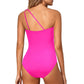 💥LAST DAY SALE 50% OFF🏖️👙One Shoulder One Piece Swimsuit For Women Tummy Control Bathing Suit