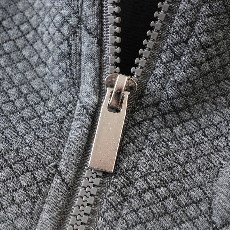 Men's Casual Half-Zip Cable-Knit Sweater
