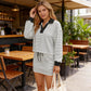 2026 HOT SALE ⚡50K+ SOLD!⚡Women's Striped Two-Piece Mini Skirt Set