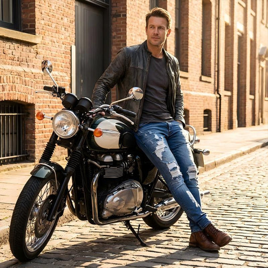 💎 50% OFF! 💎 Stylish Distressed Skinny Jeans for Men – Slim Tapered Fit, Breathable Cotton & Edgy Ripped Details 👖🔥