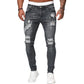 💎 50% OFF! 💎 Stylish Distressed Skinny Jeans for Men – Slim Tapered Fit, Breathable Cotton & Edgy Ripped Details 👖🔥