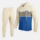 Men's Color-Block Hooded Tracksuit Set