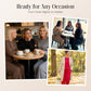 Women's Long Sleeve Top & Wide-Leg Pants 2-Piece Set