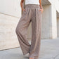⏳LAST DAY SALE 50% OFF!🎁Striped Gingham Wide Leg Pants High Waisted With Pockets