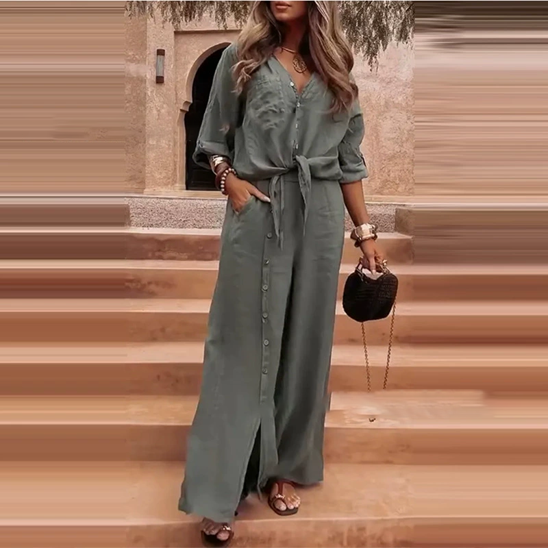 🎁2026 New Arrivals 60% OFF💥Women's Elegant Solid Color 2-Piece Set
