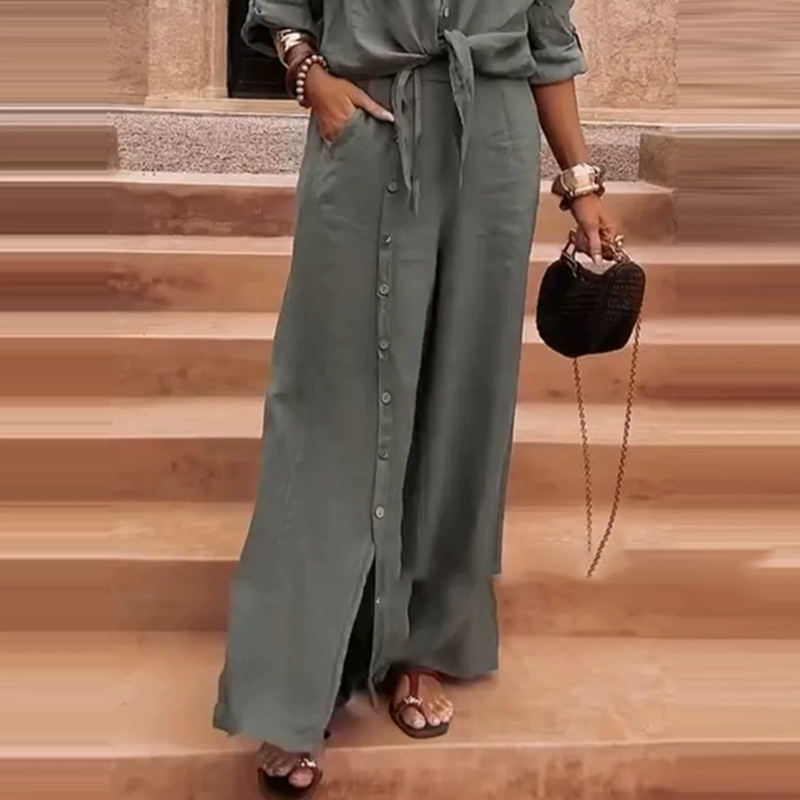 🎁2026 New Arrivals 60% OFF💥Women's Elegant Solid Color 2-Piece Set