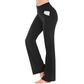 High Waisted Scrunch Butt Lifting Tummy Control Pocket Shaping Yoga Bootcut Leggings